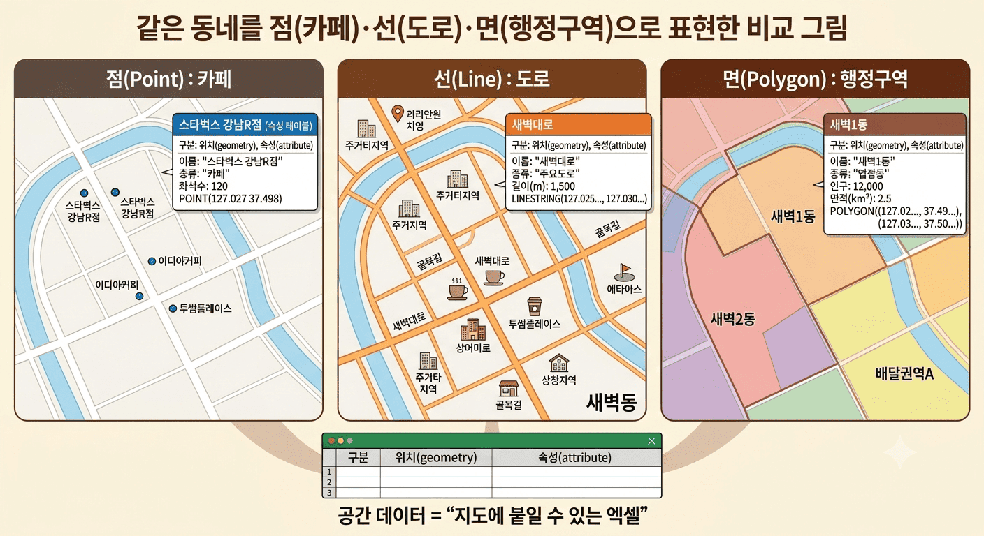 GIS란 무엇인가 — 지도는 결과물, GIS는 시스템 이미지
